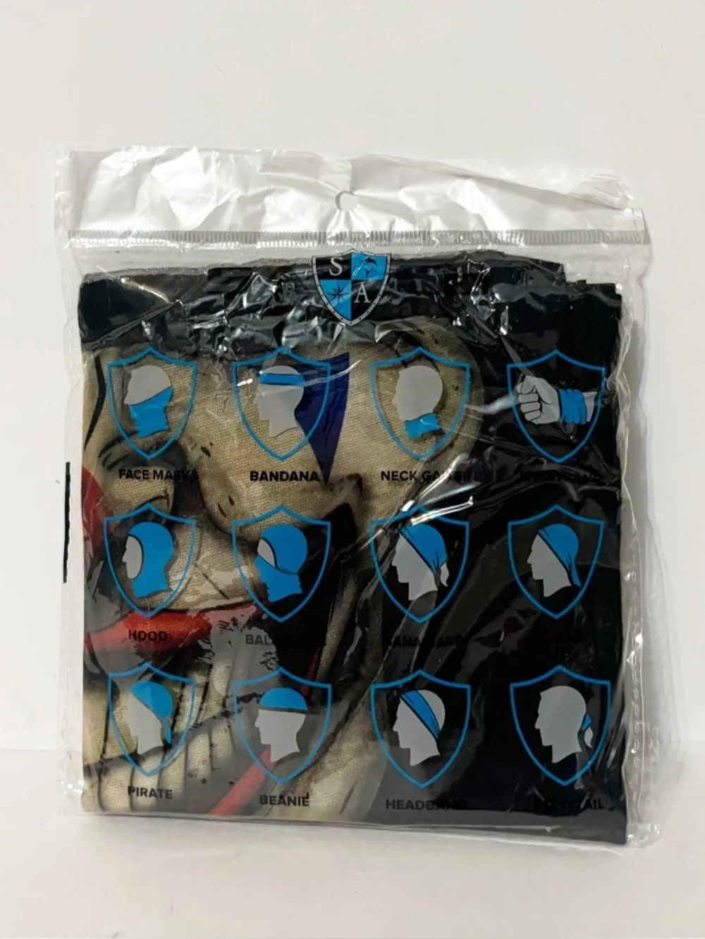 3 Mr Jokester Neck Gaiter Masks Protects Against Sun Wind Insects Cold Black NEW